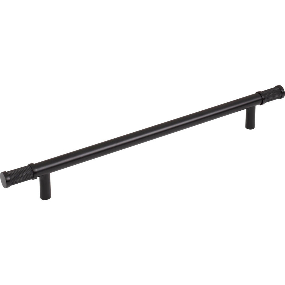 Top Knobs TK3236BLK: 8-13/16" cc Burnham Bar Cabinet Pull - Flat Black