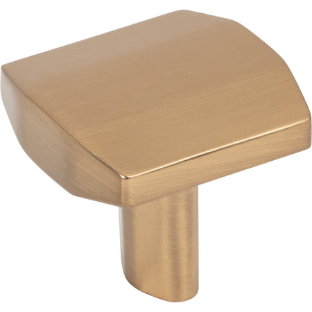 Elements 641SBZ: 1-1/4" William Square Cabinet Knob - Satin Bronze
