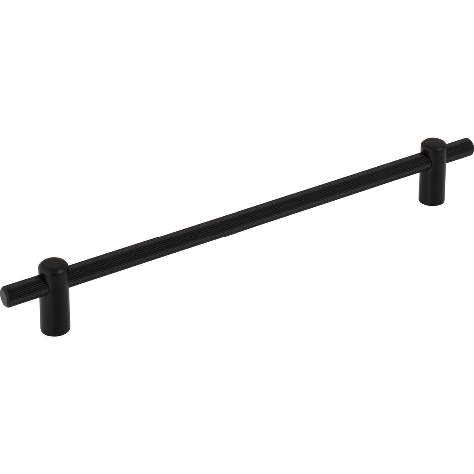 Top Knobs TK3256BLK: 8-13/16" cc Dempsey Bar Cabinet Pull - Flat Black