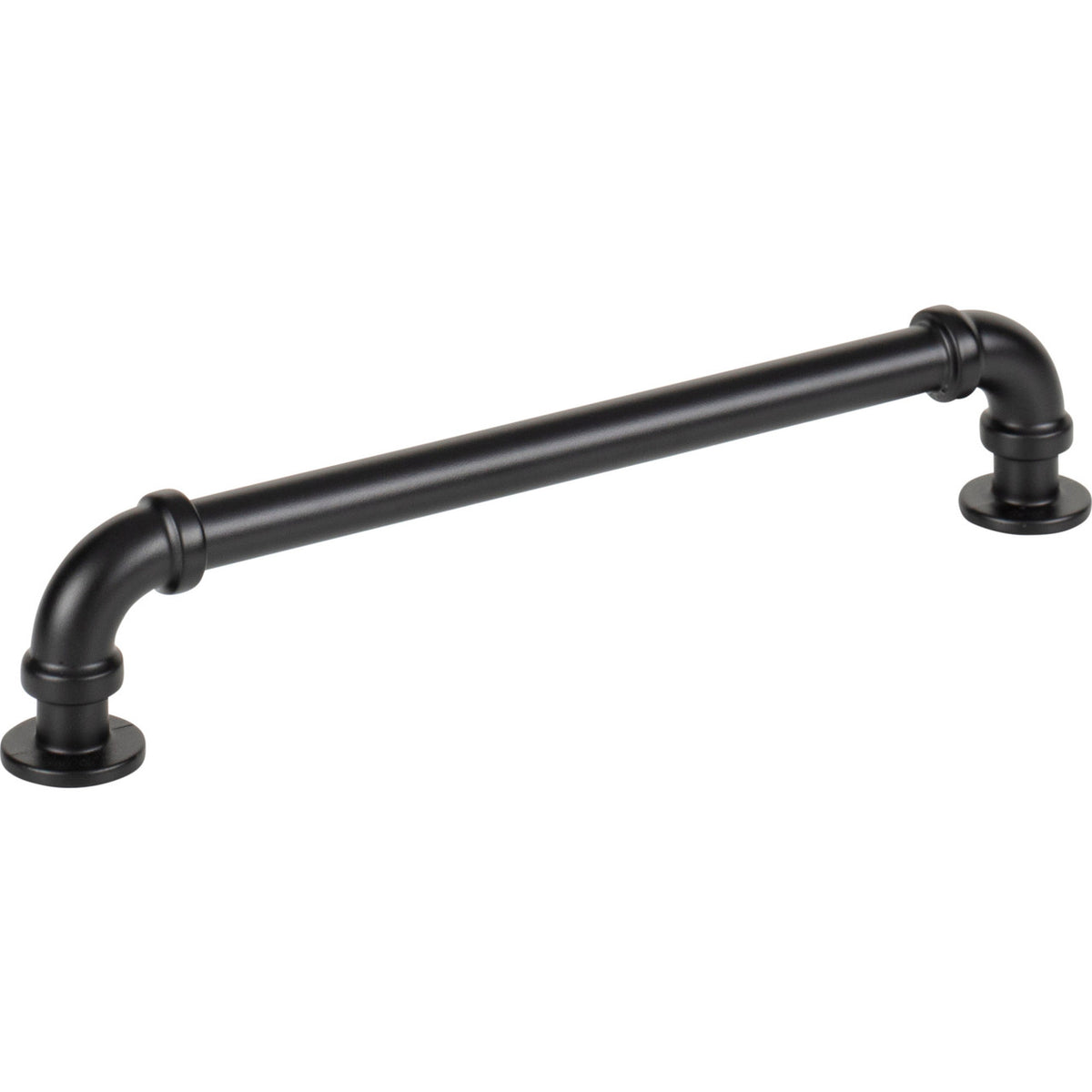 Atlas 433-BL: 6-5/16" cc Steam Punk Cabinet Pull - Matte Black