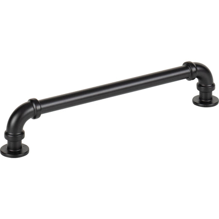 Atlas 433-BL: 6-5/16" cc Steam Punk Cabinet Pull - Matte Black