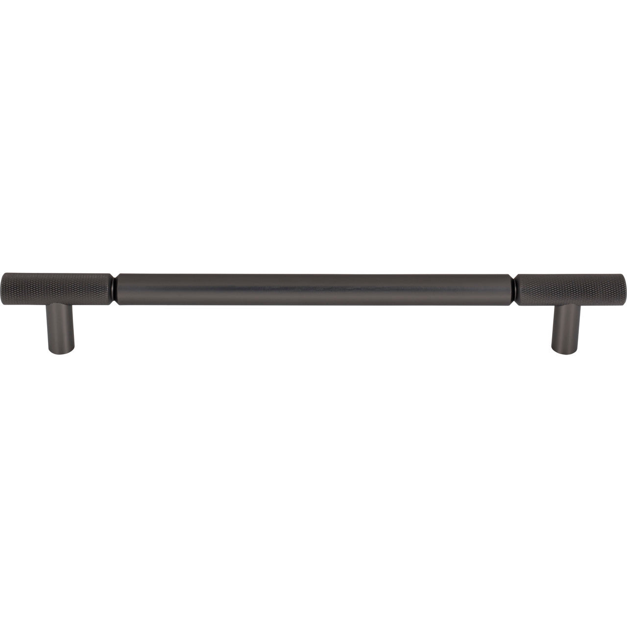 Top Knobs TK3246AG: 12" cc Prestwick Bar Cabinet Pull - Ash Grey