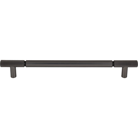 Top Knobs TK3246AG: 12" cc Prestwick Bar Cabinet Pull - Ash Grey