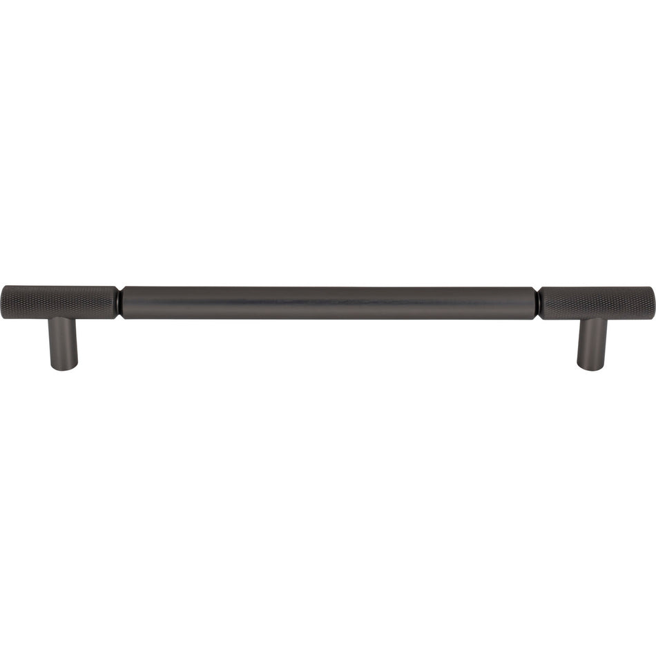Top Knobs TK3246AG: 12" cc Prestwick Bar Cabinet Pull - Ash Grey