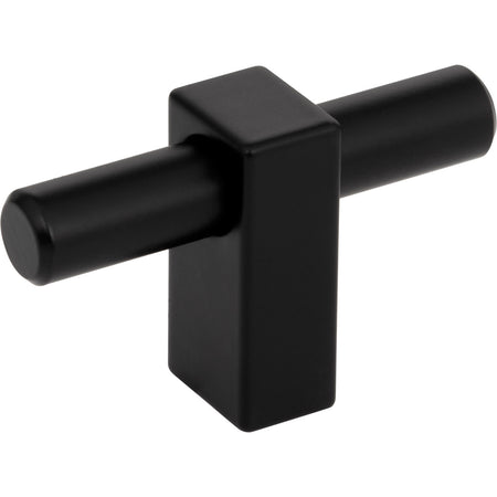 Jeffrey Alexander 478T-MB: 2-3/8" Larkin T-Bar Cabinet Knob - Matte Black