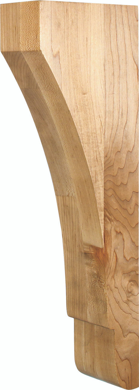 Hardware Resources CORZ-3WB: 3" x 6" x 18" Minimalist Corbel - White Birch