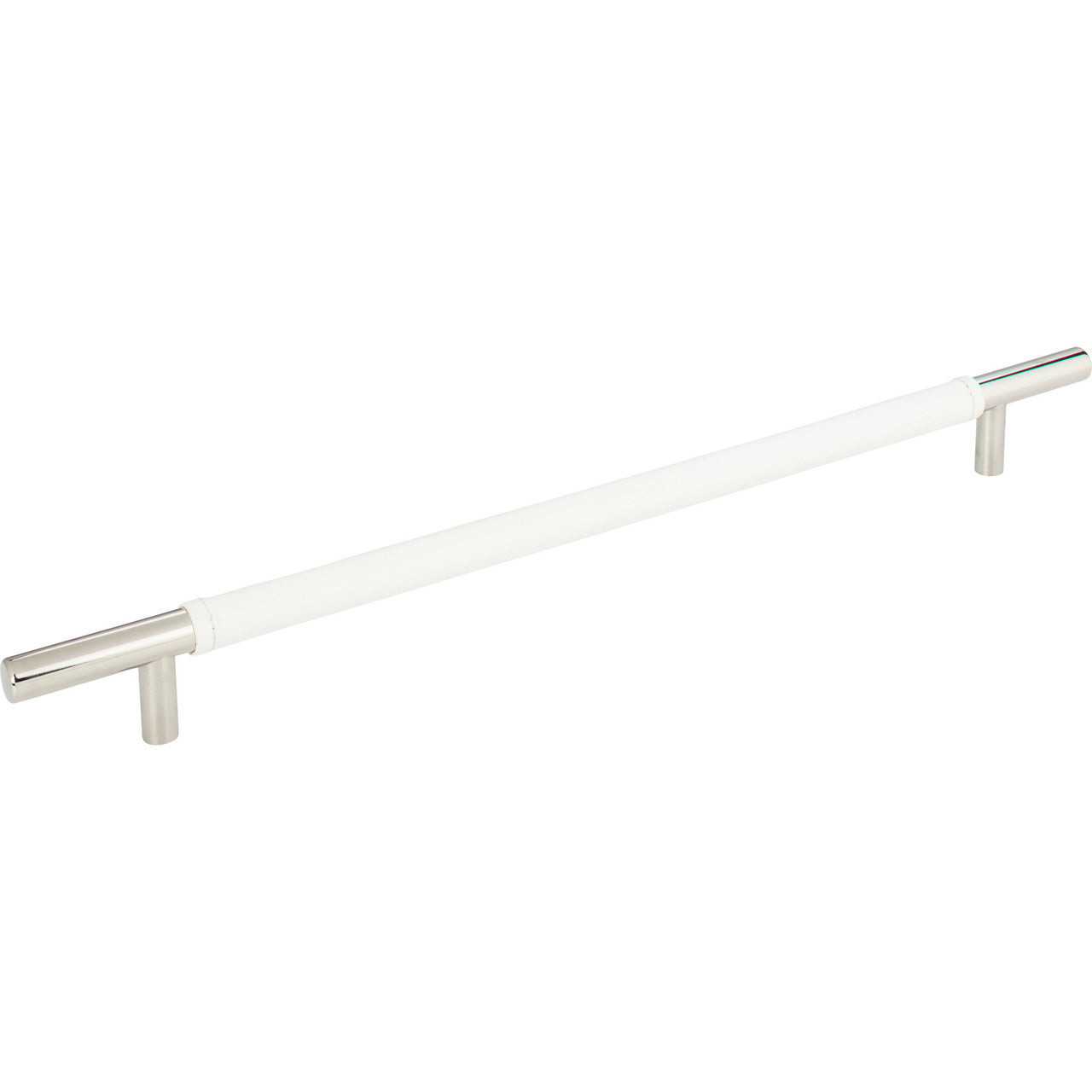Atlas 282-WT-CH: 11-5/16" cc Zanzibar Cabinet Pull - White/Polished Chrome