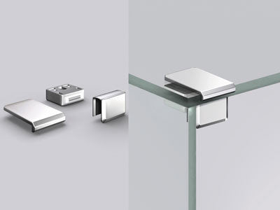 Sugatsune XL-GC09-CR: Magnetic Catch for Glass Door - Polished Chrome