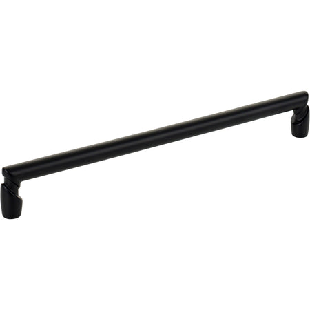 Top Knobs TK3136BLK: 8-13/16" cc Florham Round Bar Cabinet Pull - Flat Black
