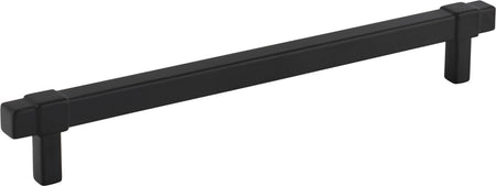 Jeffrey Alexander 293-192MB: 192mm cc Zane Cabinet Pull - Matte Black