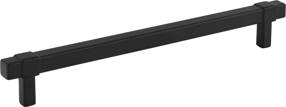 Jeffrey Alexander 293-192MB: 192mm cc Zane Cabinet Pull - Matte Black