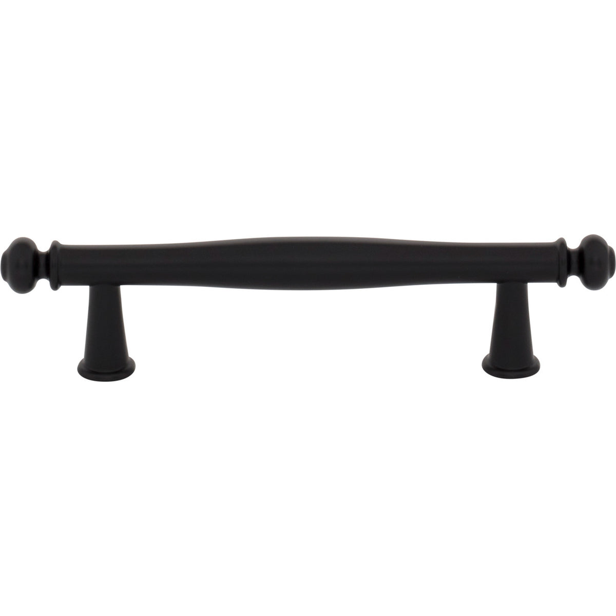 Top Knobs TK3191BLK: 3-3/4" cc Coddington Cabinet Pull - Flat Black