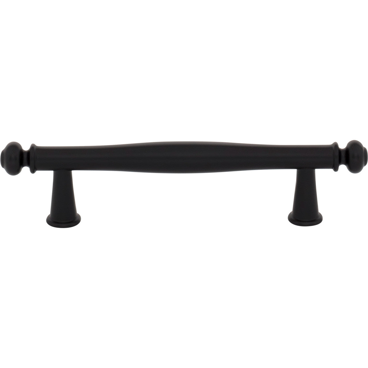 Top Knobs TK3191BLK: 3-3/4" cc Coddington Cabinet Pull - Flat Black