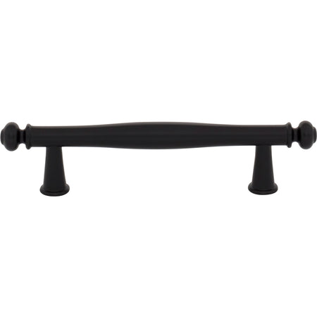 Top Knobs TK3191BLK: 3-3/4" cc Coddington Cabinet Pull - Flat Black