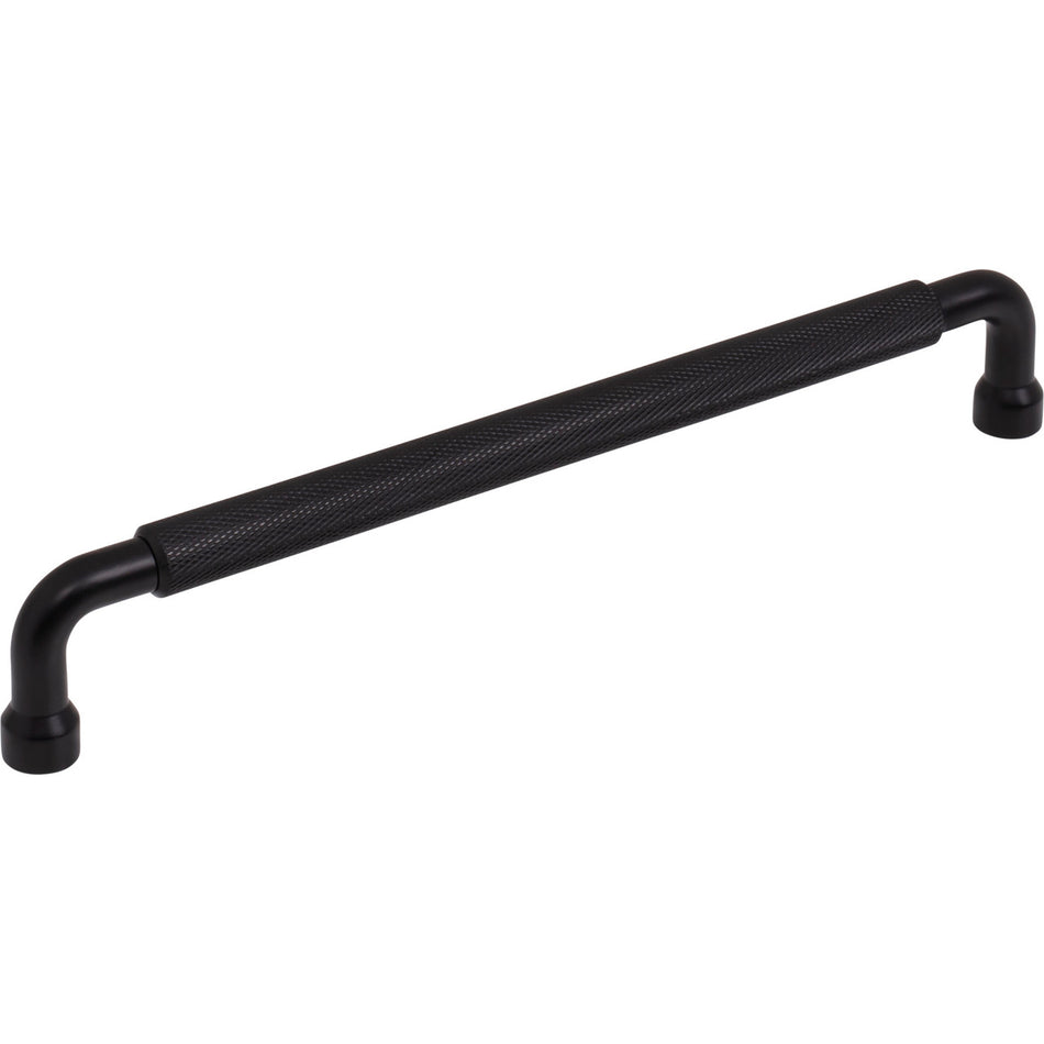 Top Knobs TK3265BLK: 7-9/16" cc Garrison Bar Cabinet Pull - Flat Black