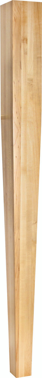 Hardware Resources P43-42RW: Square Tapered Post - Rubberwood