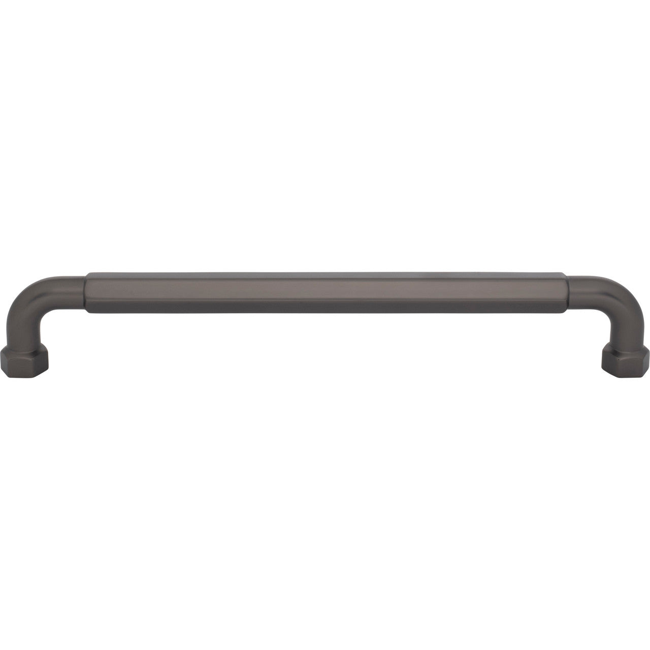 Top Knobs TK3208AG: 18" cc Dustin Appliance Pull - Ash Gray