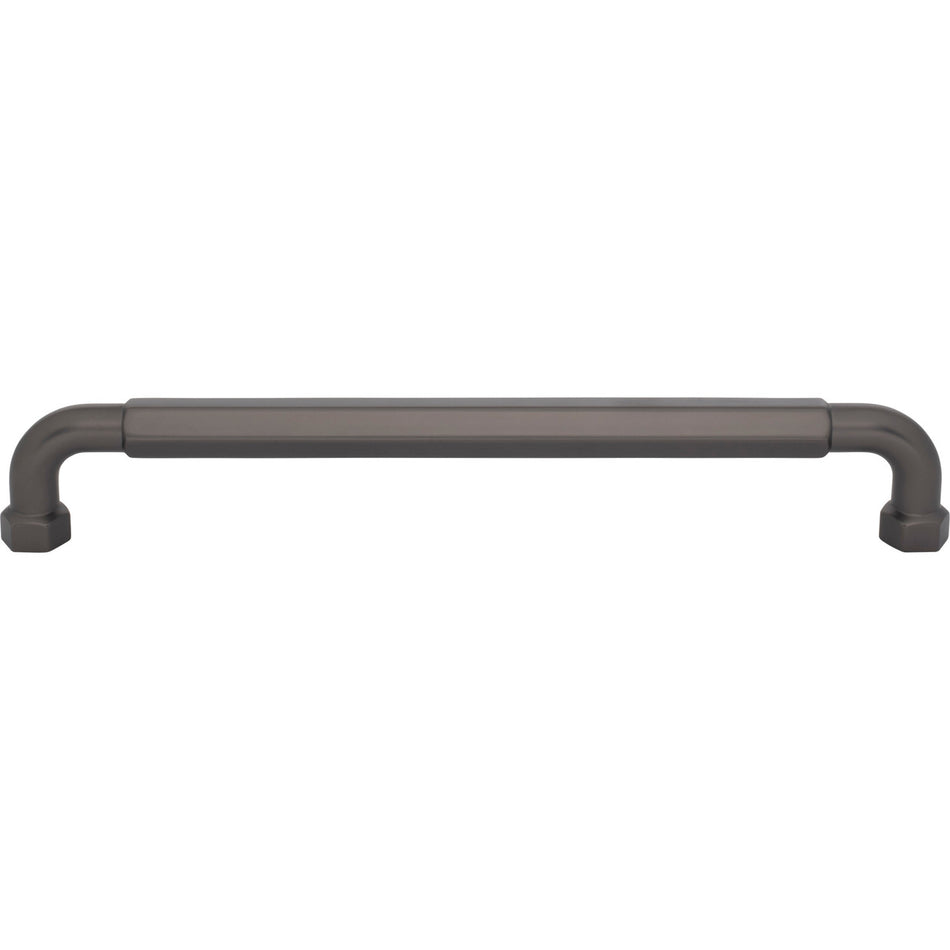 Top Knobs TK3208AG: 18" cc Dustin Appliance Pull - Ash Gray