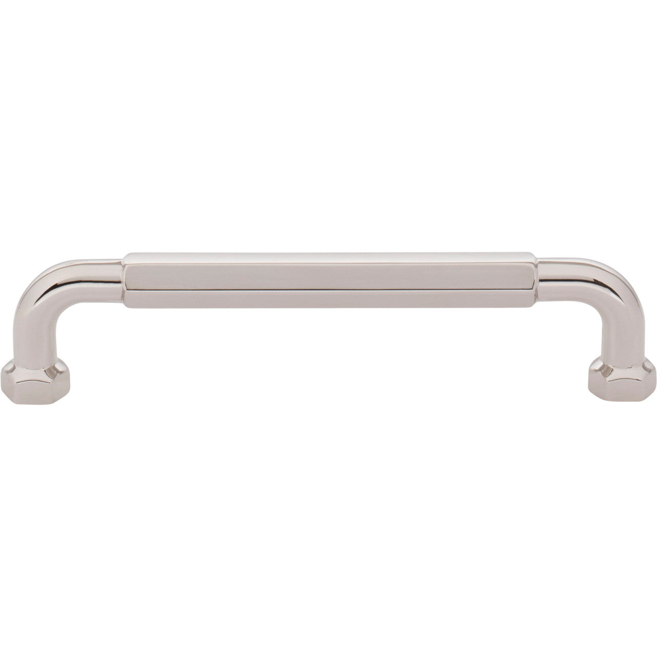 Top Knobs TK3202PN: 5-1/16" cc Dustin Cabinet Pull - Polished Nickel