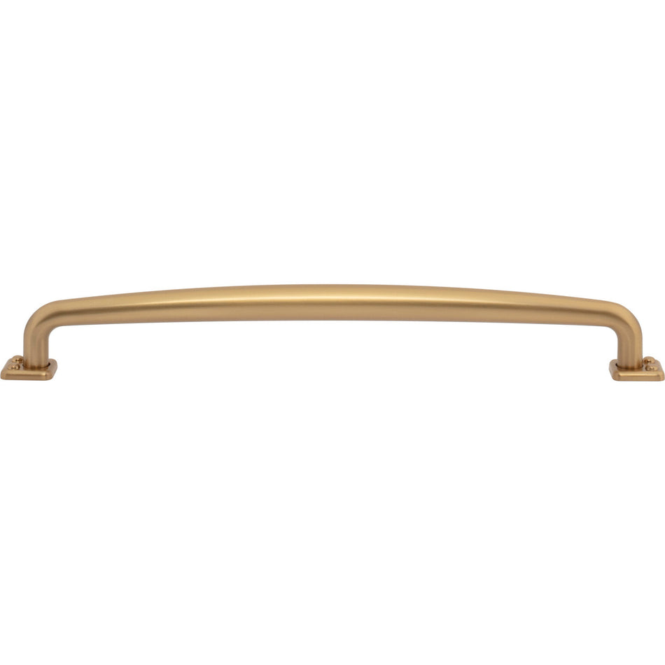Atlas A545-WB: 8-13/16" cc Benning D-Handle Cabinet Pull - Warm Brass