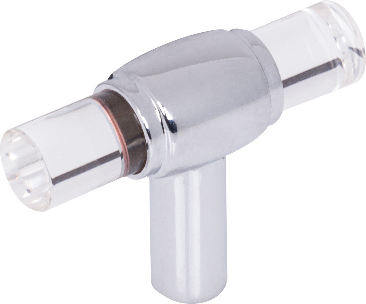 Jeffrey Alexander 775L-PC : 2" Carmen T-Bar Cabinet Knob - Polished Chrome
