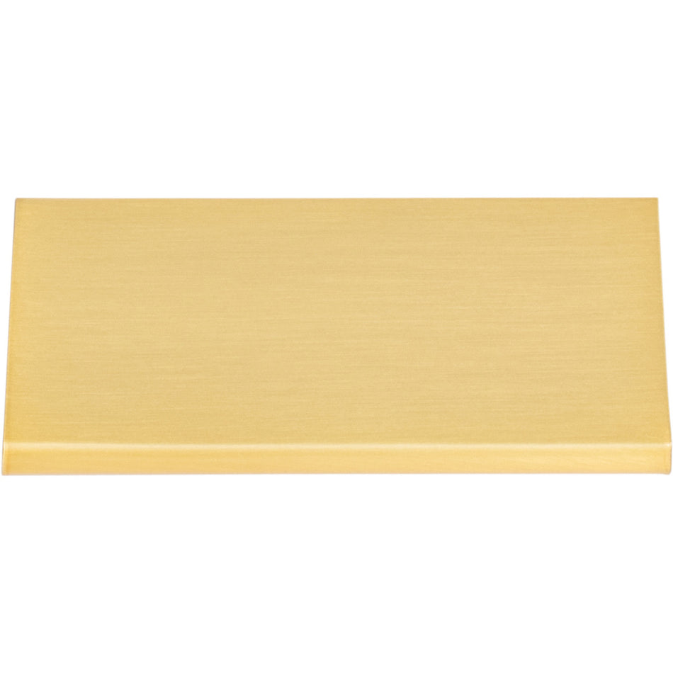 Elements A500-3ABG: 60mm cc Edgefield Finger Cabinet Pull - Aluminum Brushed Gold
