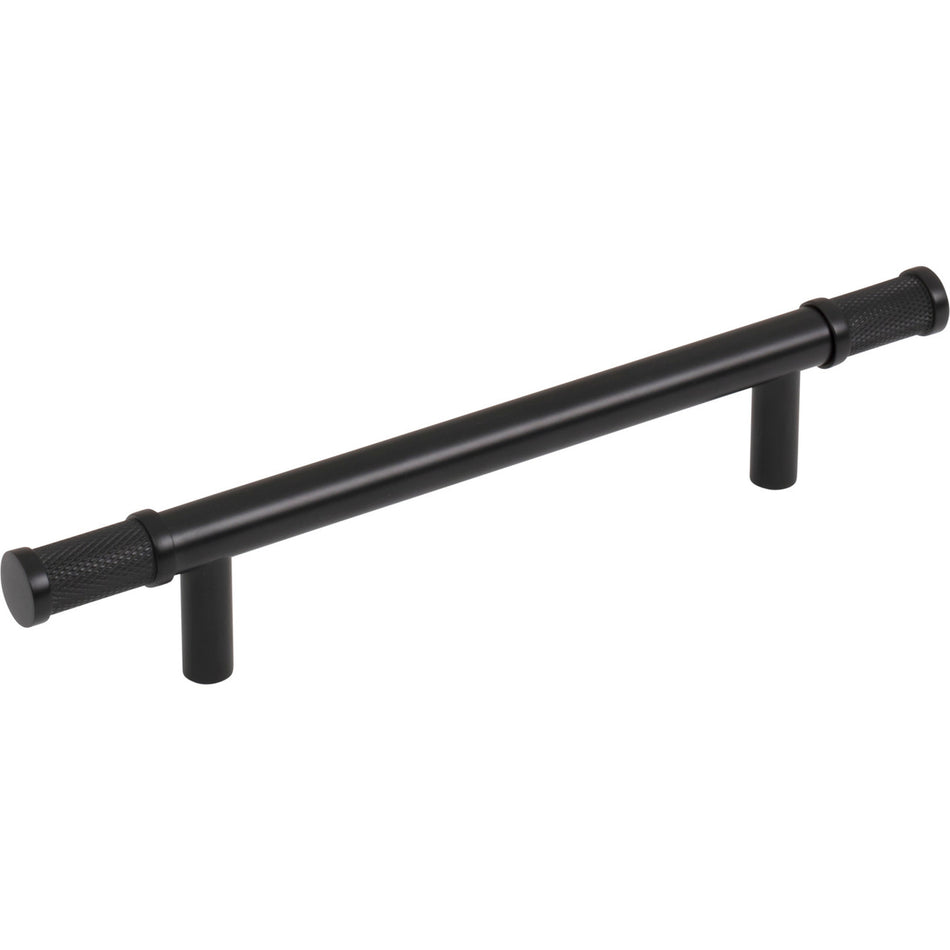 Top Knobs TK3233BLK: 5-1/16" cc Burnham Bar Cabinet Pull - Flat Black