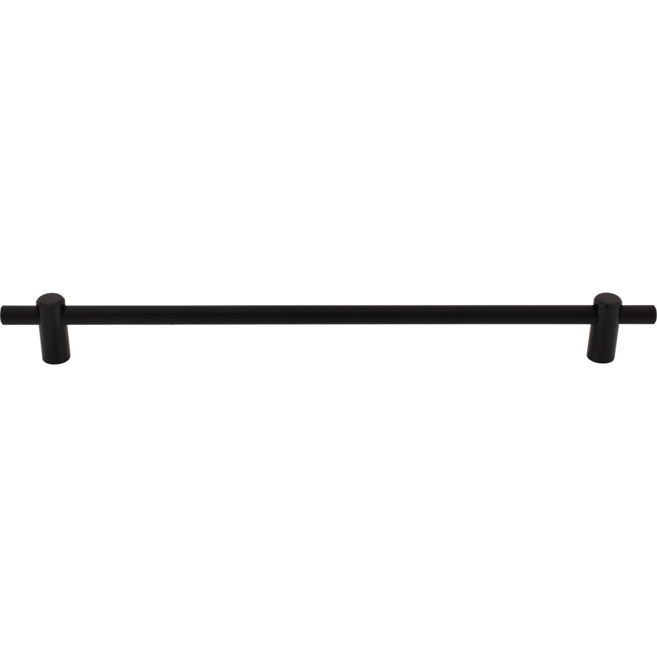 Top Knobs TK3259BLK: 18" cc Dempsey Bar Cabinet Pull - Flat Black