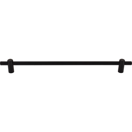 Top Knobs TK3259BLK: 18" cc Dempsey Bar Cabinet Pull - Flat Black