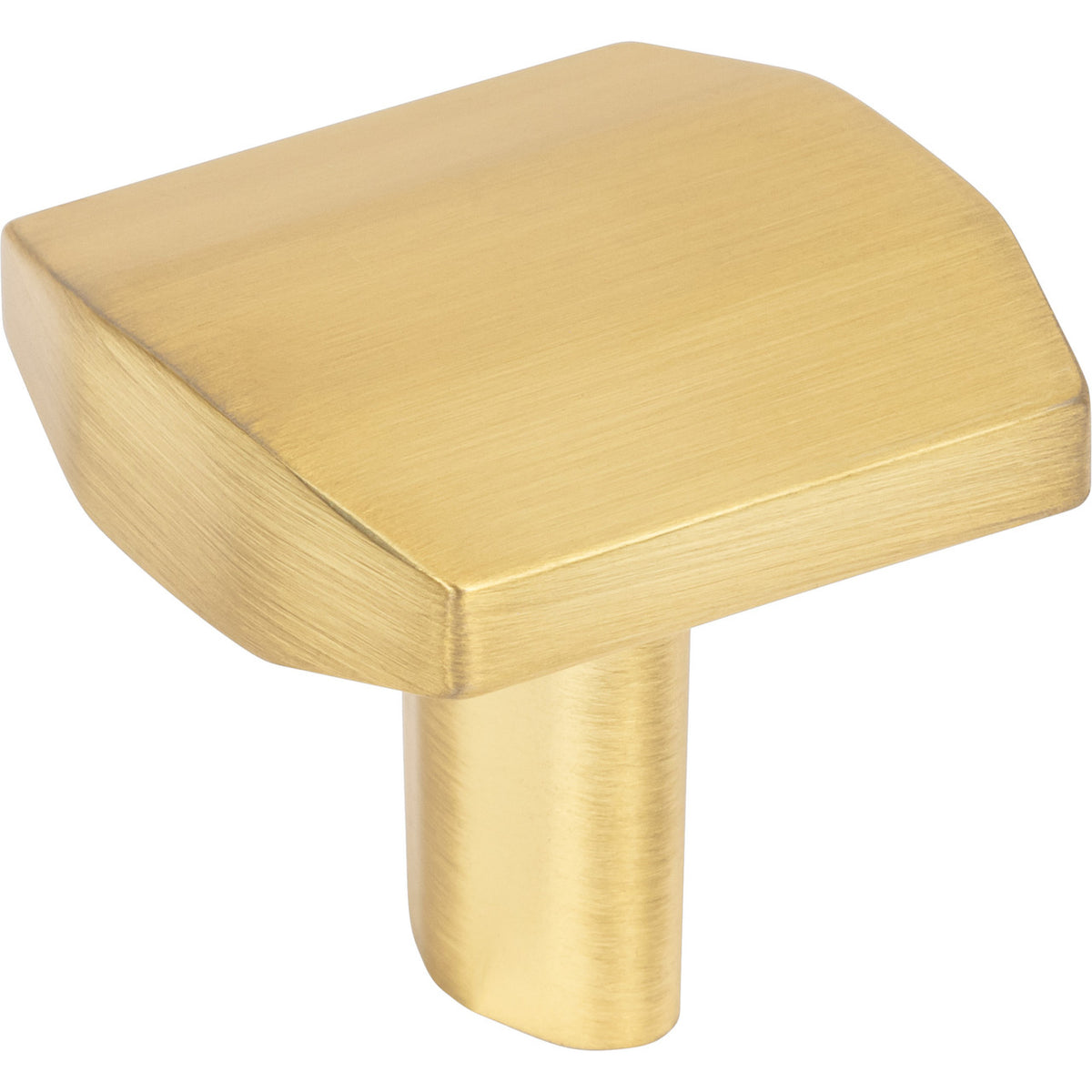 Elements 641BG: 1-1/4" William Square Cabinet Knob - Brushed Gold