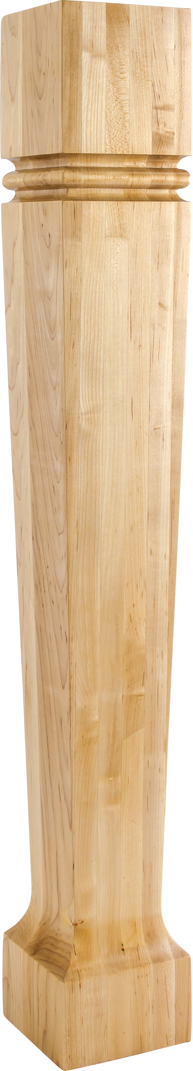Hardware Resources P80-5-HMP: Bullnose Tapered Post - Hard Maple