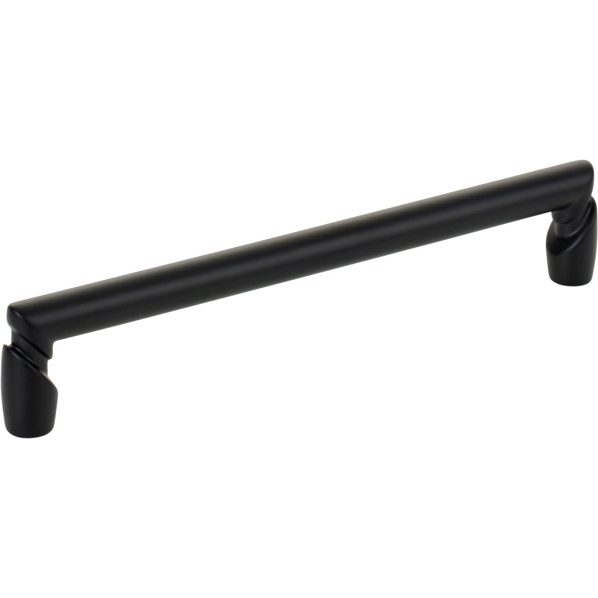 Top Knobs TK3134BLK: 6-5/16" cc Florham Round Bar Cabinet Pull - Flat Black