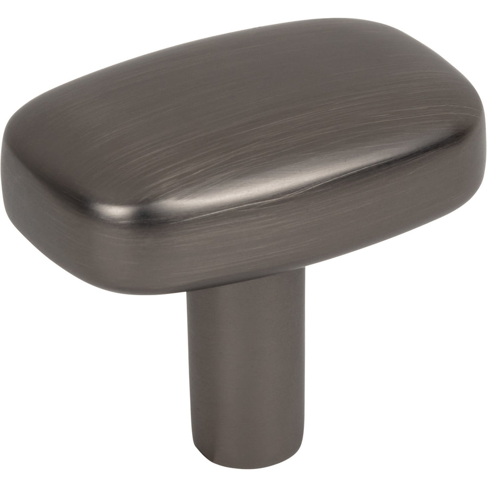 Jeffrey Alexander 329L-BNBDL: 1-1/2" Loxley Rectangle Cabinet Knob - Brushed Pewter