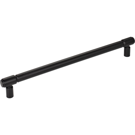 Top Knobs TK3116BLK: 8-13/16" cc Regent's Park Clarence Cabinet Pull - Flat Black