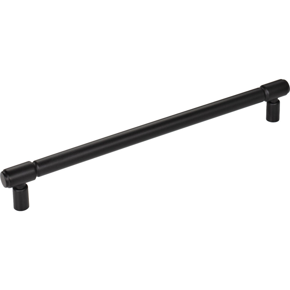 Top Knobs TK3116BLK: 8-13/16" cc Regent's Park Clarence Cabinet Pull - Flat Black