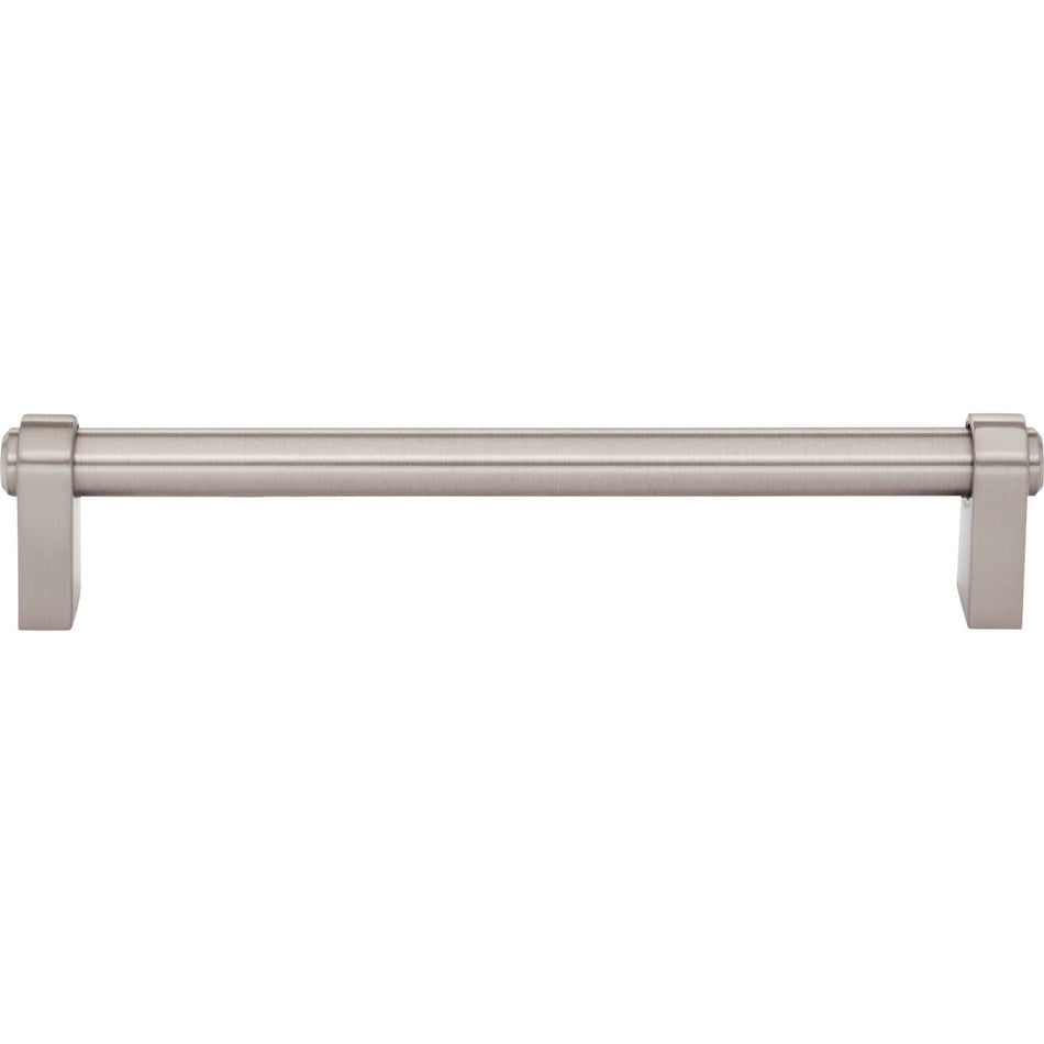 Top Knobs TK3212BSN: 6-5/16" cc Lawrence Cabinet Pull - Brushed Satin Nickel