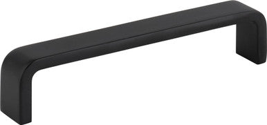 Elements 193-128MB: 128mm cc Asher Cabinet Pull - Matte Black