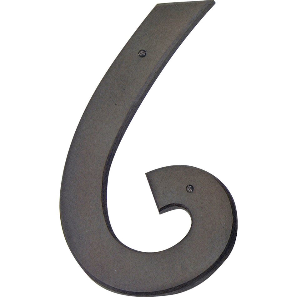 Atlas RCN6-O: 5-1/2" Mission House Number 6 - Aged Bronze