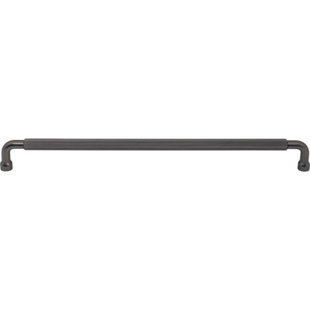 Top Knobs TK3267AG: 12" cc Garrison Bar Cabinet Pull - Ash Grey