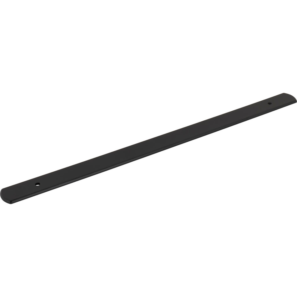 Top Knobs TK3276BLK: 15" Wescott  Backplate - Flat Black