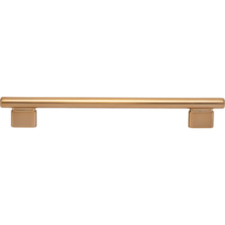 Atlas A515-WB: 192mm cc Holloway Round Bar  Cabinet Pull - Warm Brass