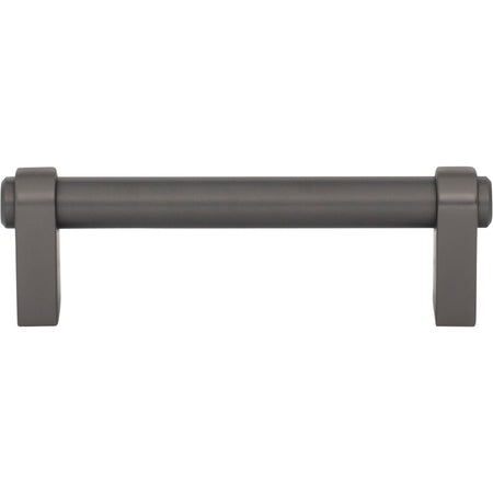 Top Knobs TK3210AG: 3-3/4" cc Lawrence Cabinet Pull - Ash Gray