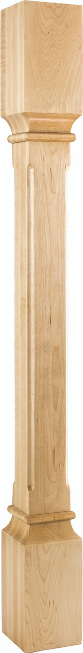 Hardware Resources P38-3.5-HMP: Fluted Edge Post - Hard Maple
