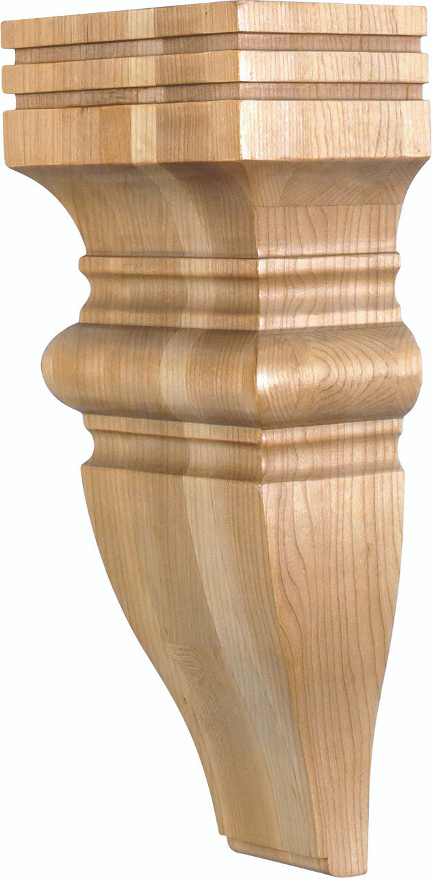 Hardware Resources COR23-2CH: 6" x 4" x 14" Baroque Corbel. - Cherry