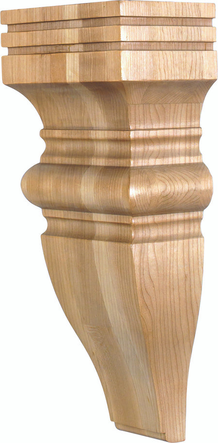 Hardware Resources COR23-2CH: 6" x 4" x 14" Baroque Corbel. - Cherry
