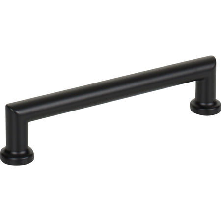 Top Knobs TK3152BLK: 5-1/16" cc Morris D-Handle Cabinet Pull - Flat Black