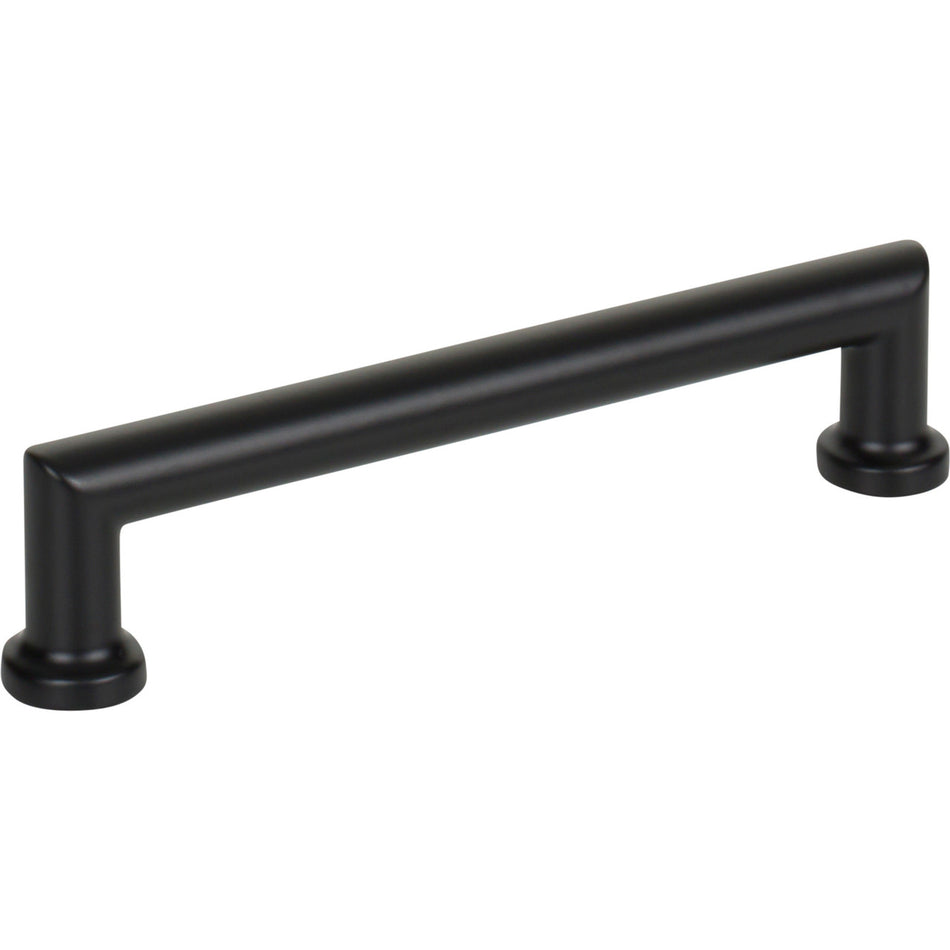 Top Knobs TK3152BLK: 5-1/16" cc Morris D-Handle Cabinet Pull - Flat Black