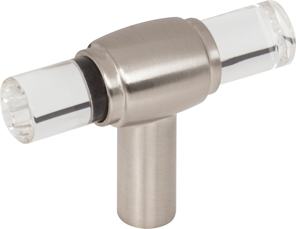 Jeffrey Alexander 775L-SN : 2" Carmen T-Bar Cabinet Knob - Satin Nickel