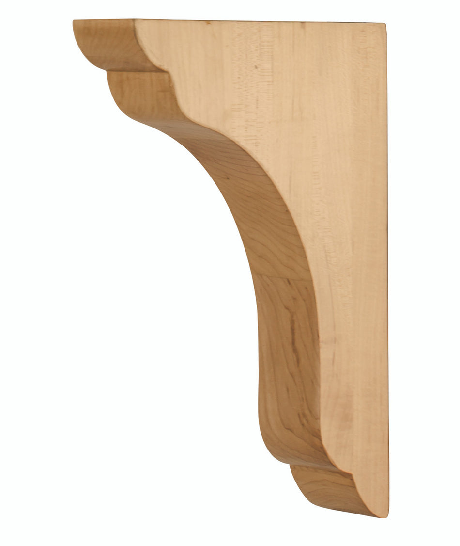 Hardware Resources COR46-2-ALD: Scalloped End Corbel - Alder