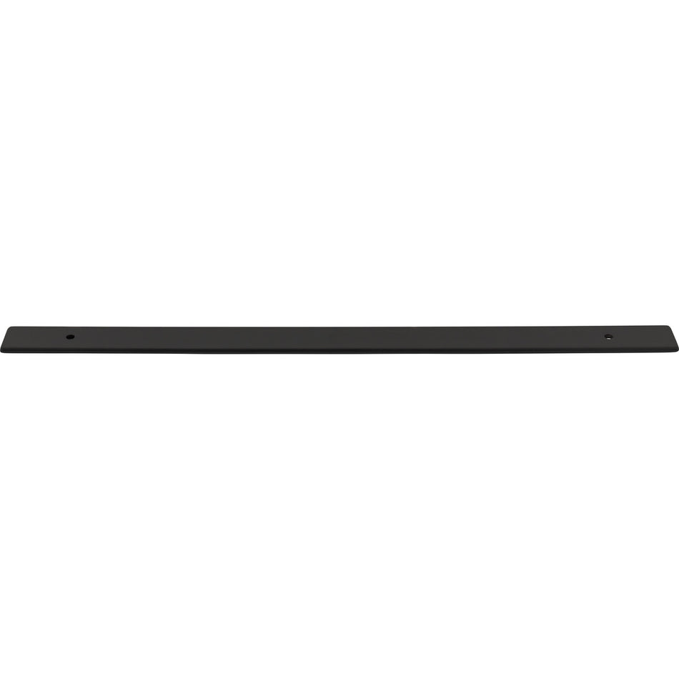 Top Knobs TK3286BLK: 1" Radcliffe  Backplate - Flat Black